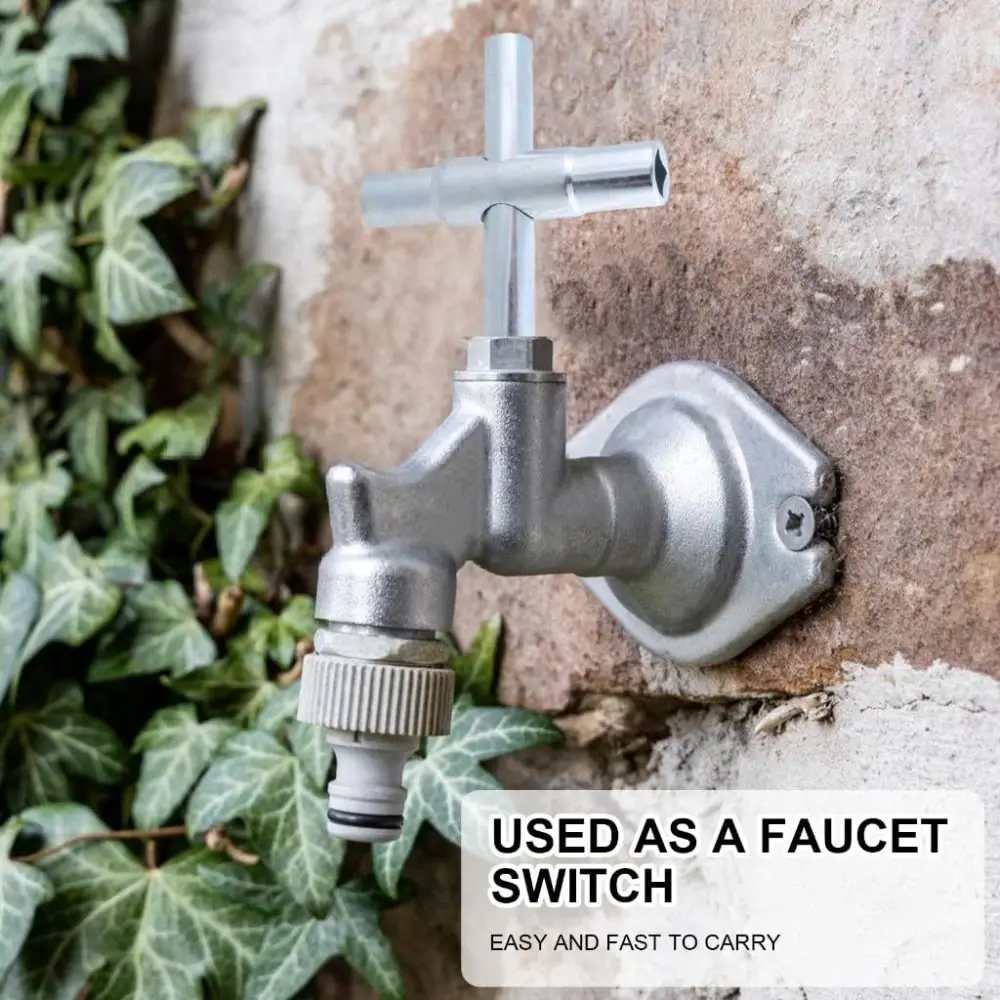 Kunci Pas Keran Desain Multifungsi Kunci Pas Kotak Kecil Kunci Pas Empat Sudut Praktis Alat Tukang Ledeng untuk Saluran Air