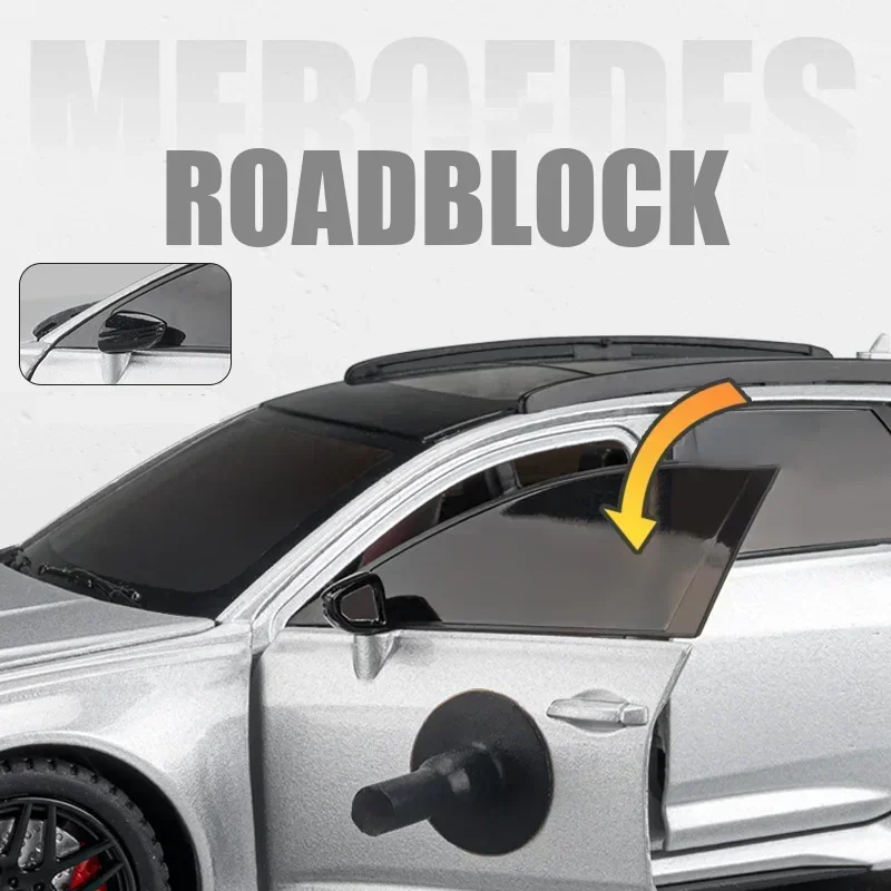 1:24 RS6 edición de viaje aleación Die Cast juguete coche modelo sonido y luz tirar hacia atrás juguete para niños coleccionables regalo de cumpleaños