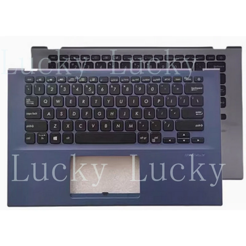 f For ASUS X412 X412UA Laptop Keyboard Palmrest Upper Case C Shell Blue/Gray