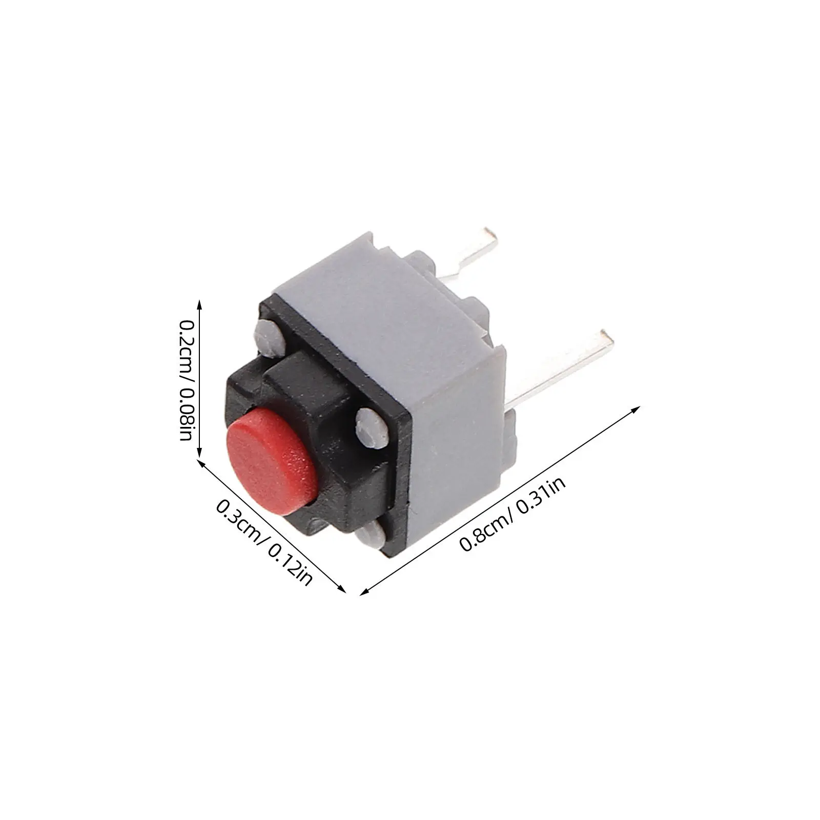 20pcs Silent Vertical Micro Tactile Switches for Gaming Mouse Button Replacement – Compact Ergonomic Quiet Click