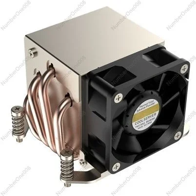 2UAMD four heat pipe radiator AM4 AM5-R64 side blowing 1700 temperature control 4 copper tube, aluminum sheet 2011
