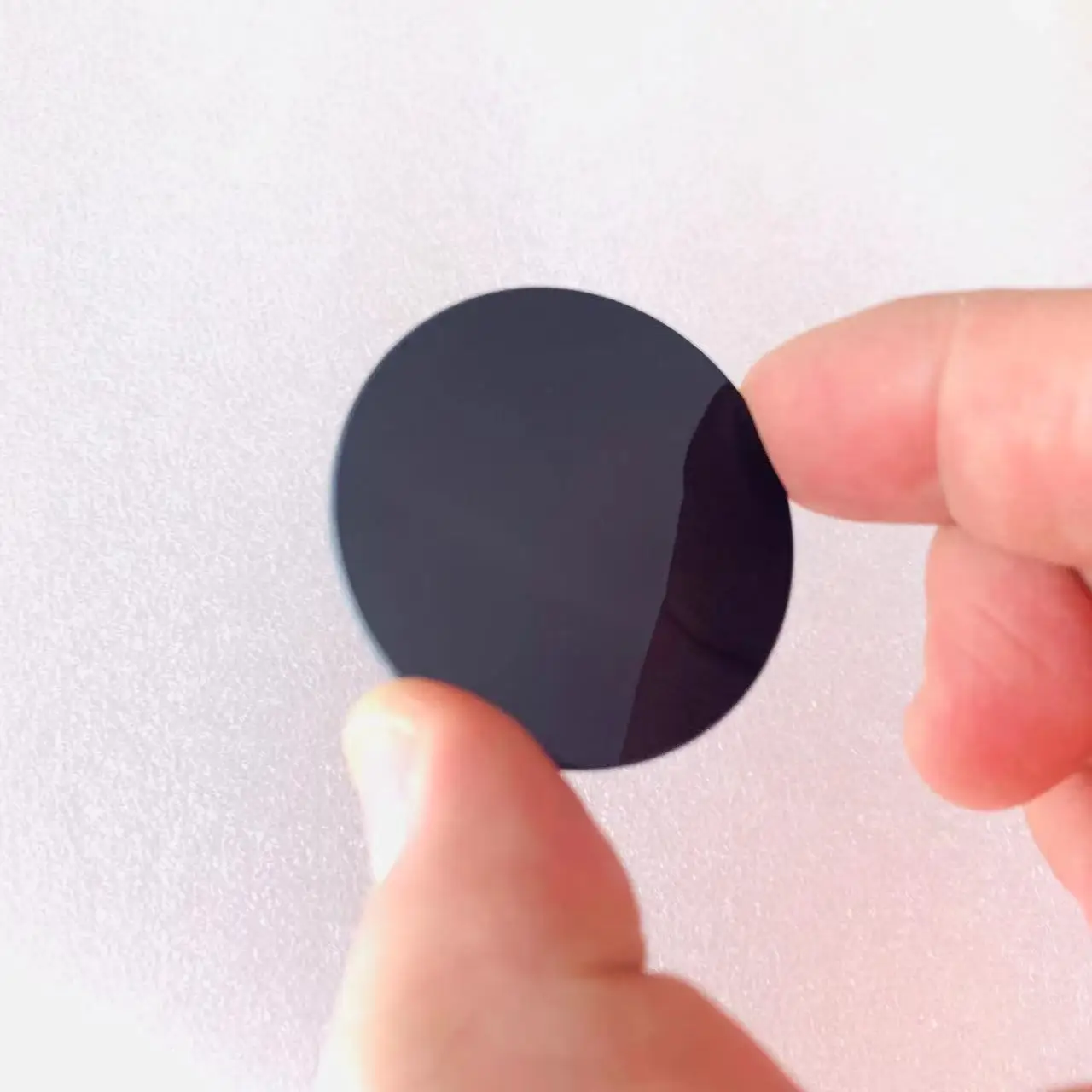 Size Diameter 42mm Round 2mm Thickness 254nm UV Pass Filter Glass ZWB3 For Flashlights