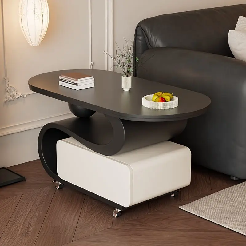 rock slab coffee table, small apartment new living room home combination table removable