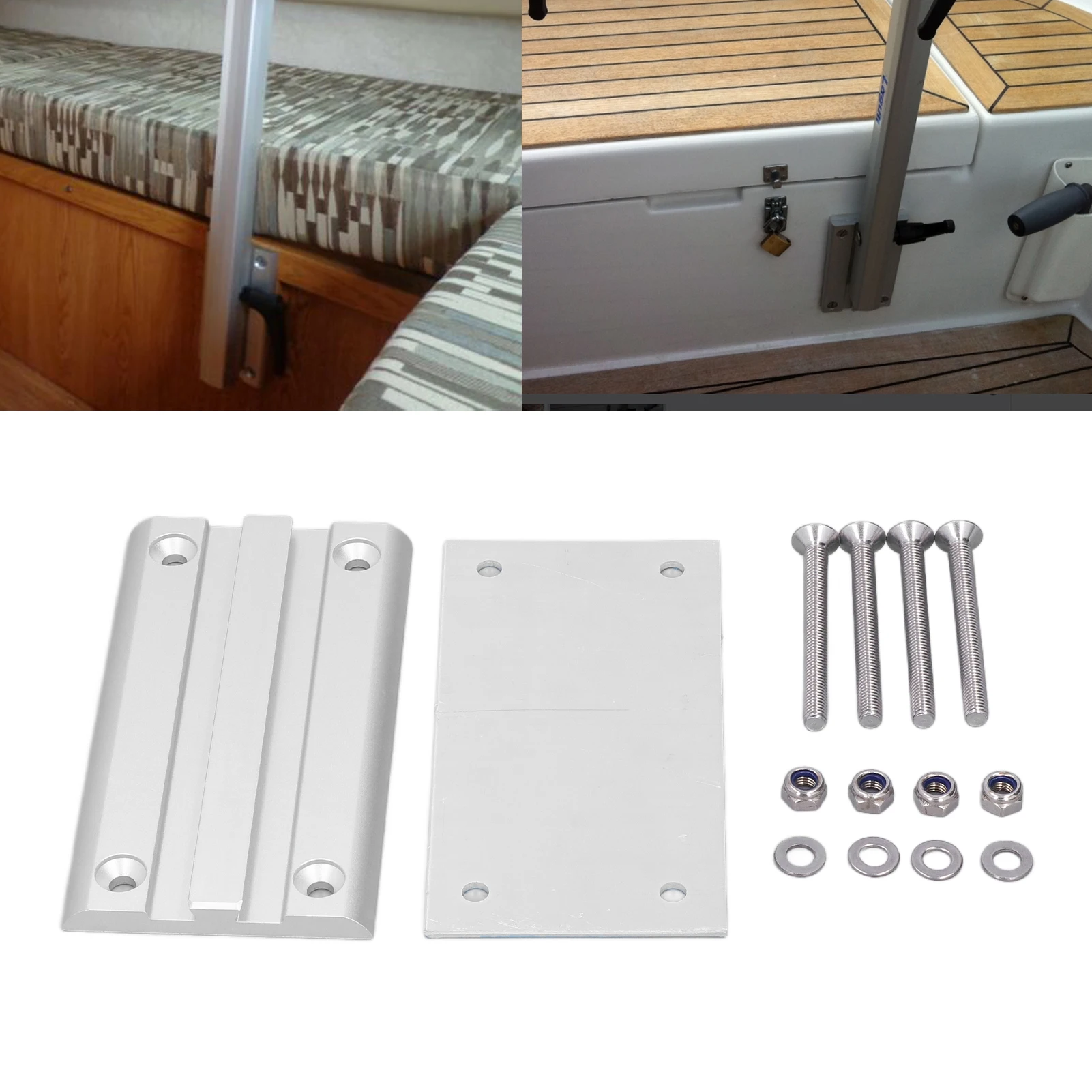 

Removable Table Leg Bracket Aluminum Alloy Rotatable Surpport RV Accessories for Motorhome Table Leg Surpport