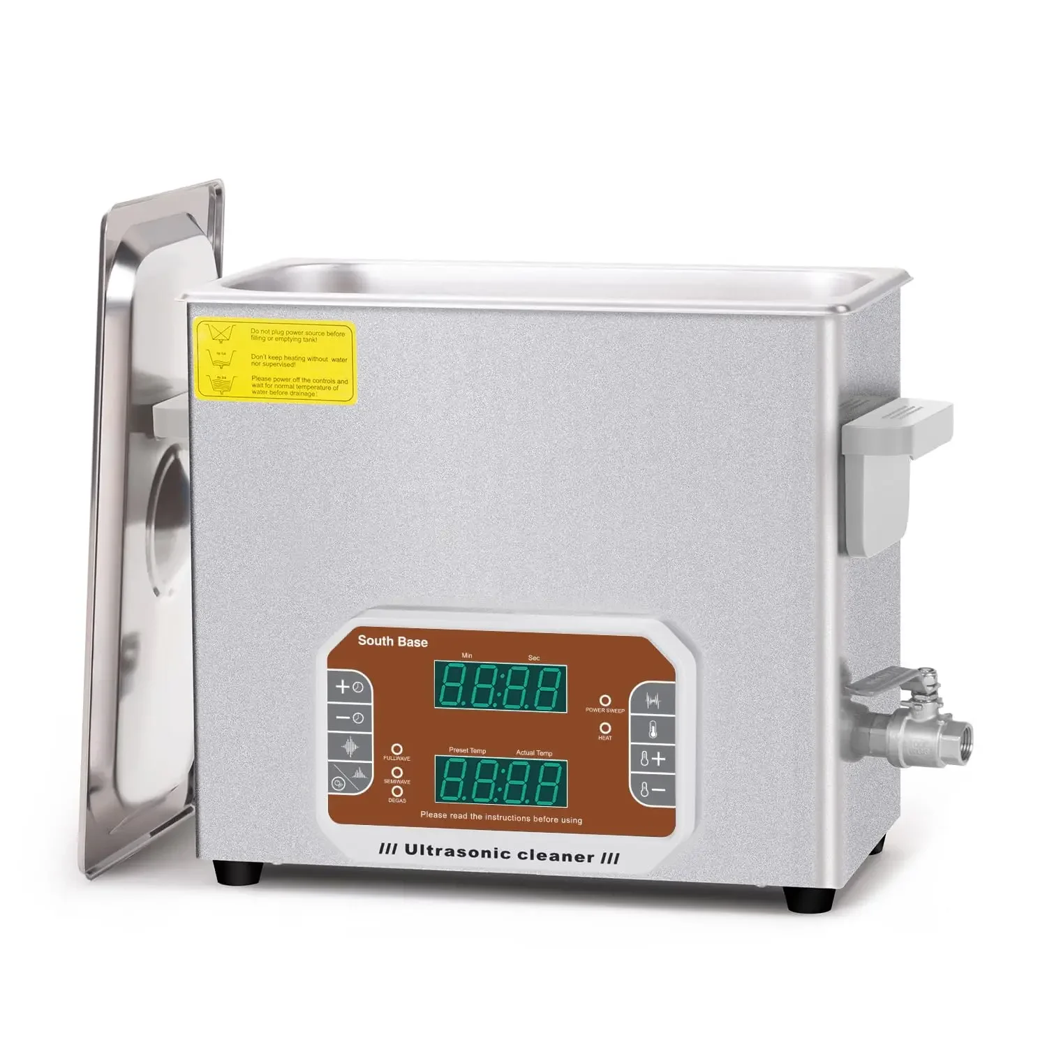 SOUTH BASE Ultrasonic Cleaner,6L Sonic Cleaner with Cleaning Basket,Timer&Heater,180W Touch Control Ultrasonic Cleaning Machine