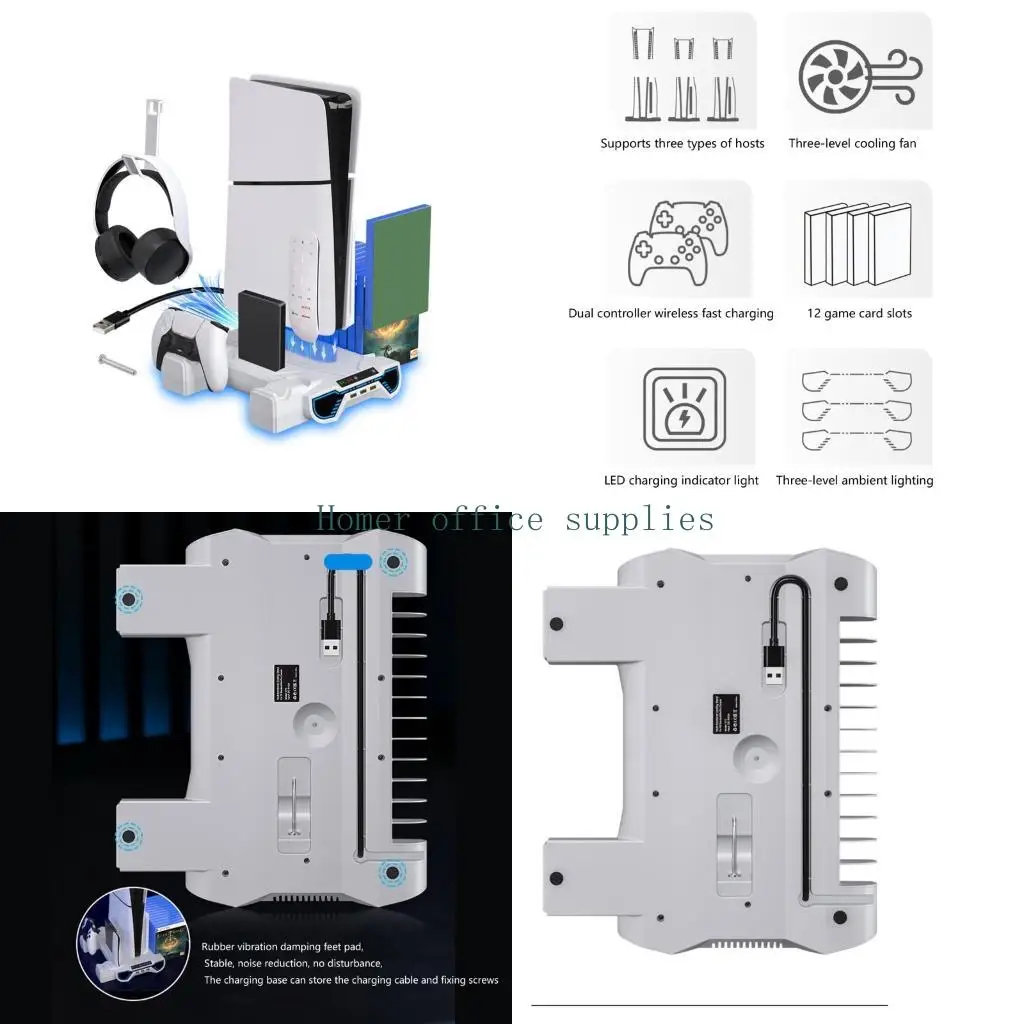 support-refroidissement-k43b-pour-plate-forme-refroidissement-multifonctionnelle-mince-avec-base-chargement-fente