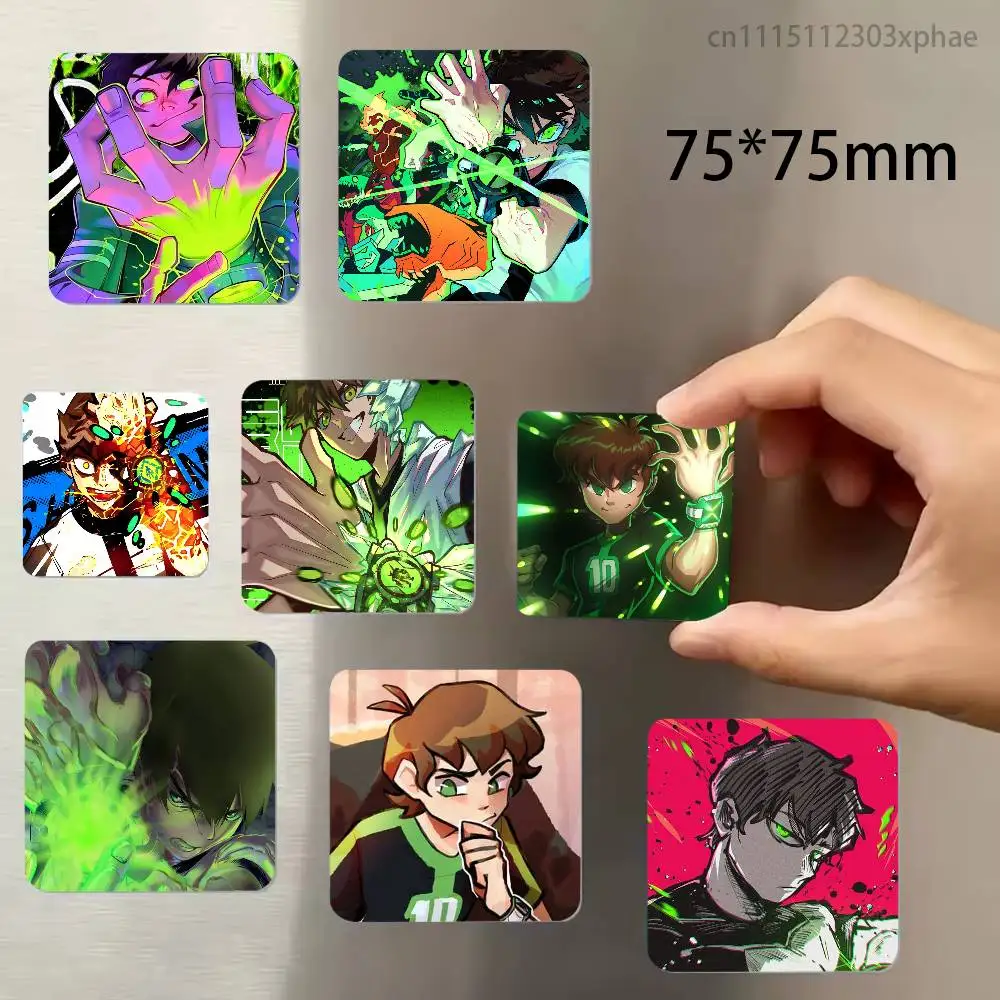 Ben 10 Tennyson Omnitrix Personalized Magnetic Durable Plastic Square Picture Surface Fridge Magnets
