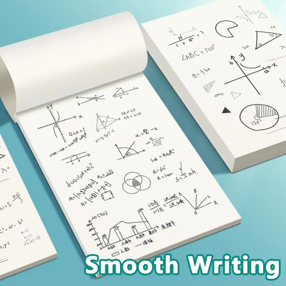 40/100Sheets Durable A4/B5 Scratch Paper Eye Protection Blank/Grid/Partition Scratch Pad Thickened Notepad Students