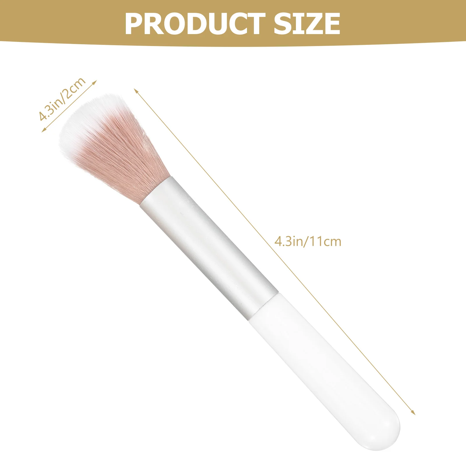 2 stuks Dual Head Oogschaduw Make-up Borstel Markeerstift Borstel Set Gemakkelijk mee te nemen Make-up Gereedschap voor Vrouwen Persoonlijk Thuis Salon Gebruik