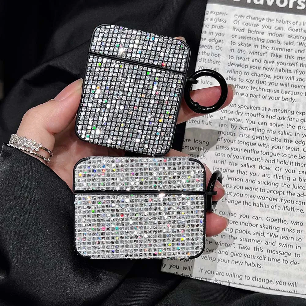 Luxury Bling Glitter Rhinestones Earphone Protective Case For Apple AirPods Pro 2 Air Pods 1 3 Shniy Diamond Soft Silicone Cover