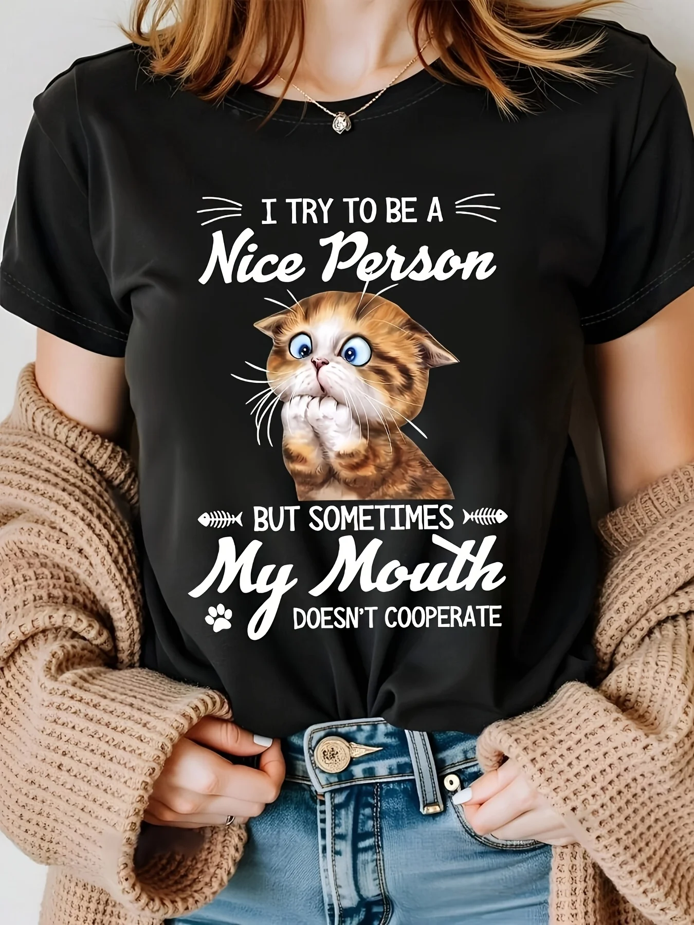 Women's Casual Graphic T-Shirt 