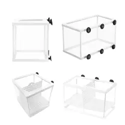 Aquarium Isolation Box Fish Hatchery Net Fish Breeding Isolation Suction Cup Fixed Box Accessory Fish Care Supplies