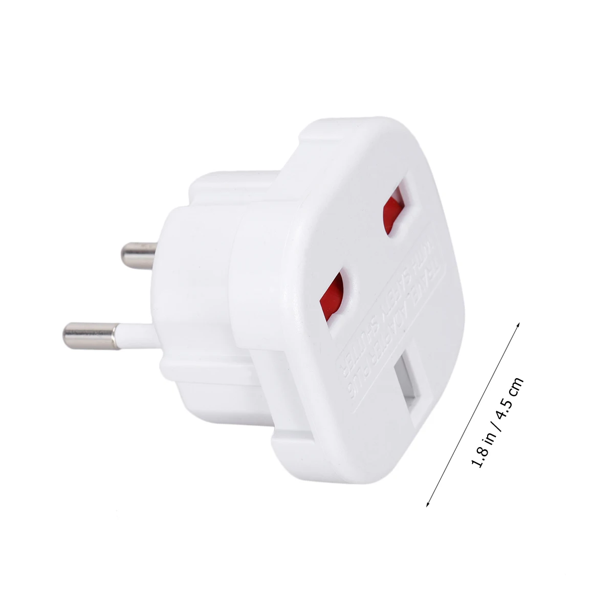 

Universal Uk 3-Pin to European 2-Pin Travel Adapter Mini Size Portable Power Plug Adapter CE Approved Safety Shutter Travel