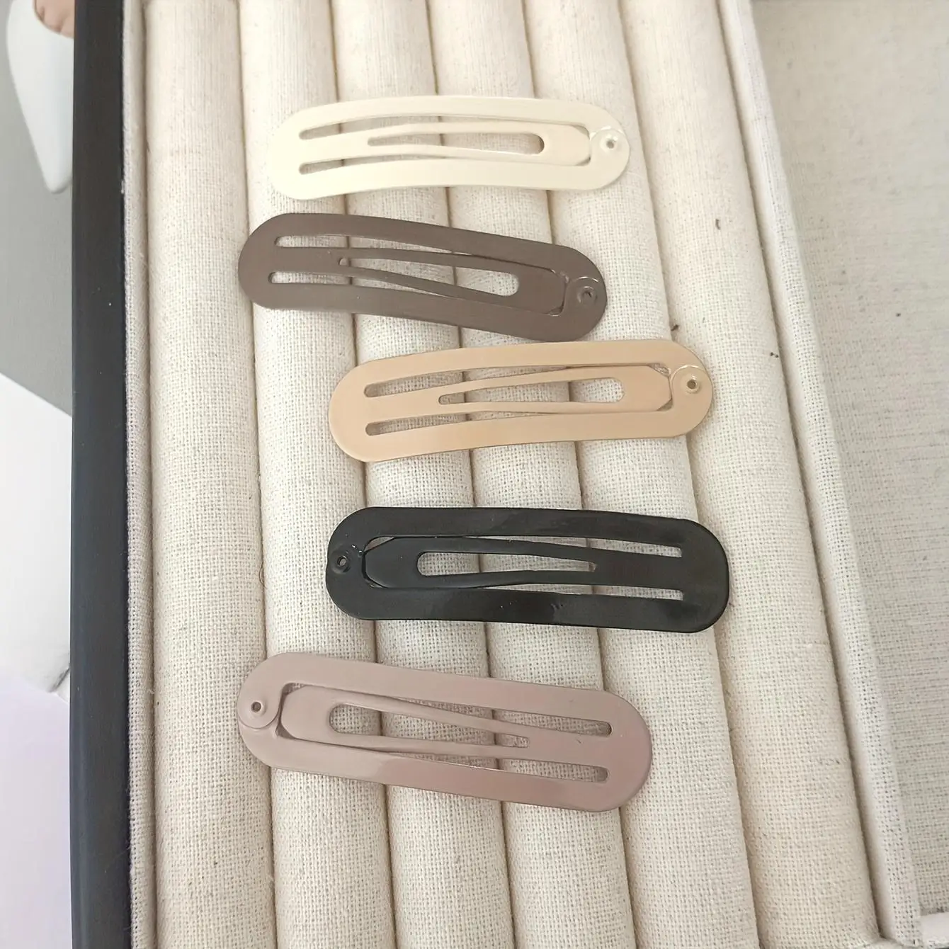 Horquilla con clip bb hueca ovalada para mujer, 5 uds., sencilla para parte posterior de la cabeza o estilo lateral, adecuada para lavarse la cara