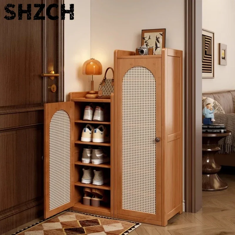 Slim Dust-Proof Shoe Rack Organizer Multi Tier Space Saving Shoe Shelf for Entryway Living Room Shoe Storage Cabinet