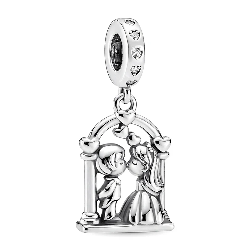 925 Sterling Silber Mode Junge Mädchen Paar Charakter-Serie Anhänger Perlen Passend für Original Armbänder und Armreifen Edles Schmuckgeschenk – Detail 22