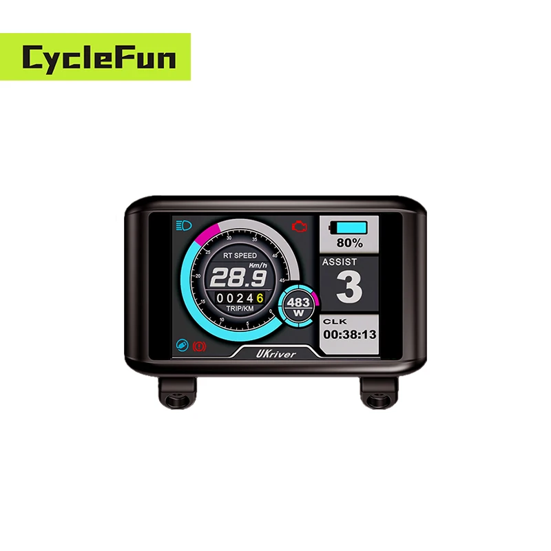 36V-72V TFT Speedometer Color APT Protocol UKC1 Display for Sabvoton SVMC-APT Version Controller