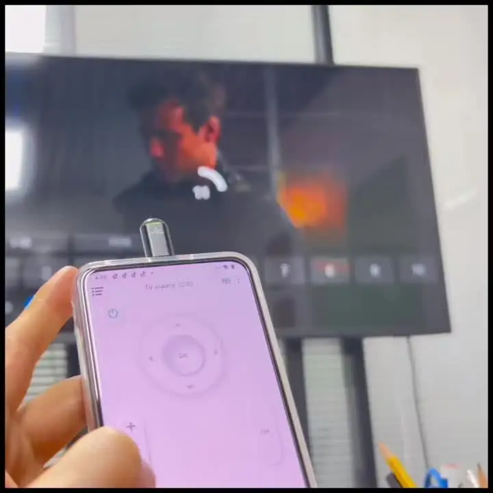 Type-C Smartphone Infrared Transmitter Adapter, Smart App Control for TV and Other Devices with Infrared Remote Functionality