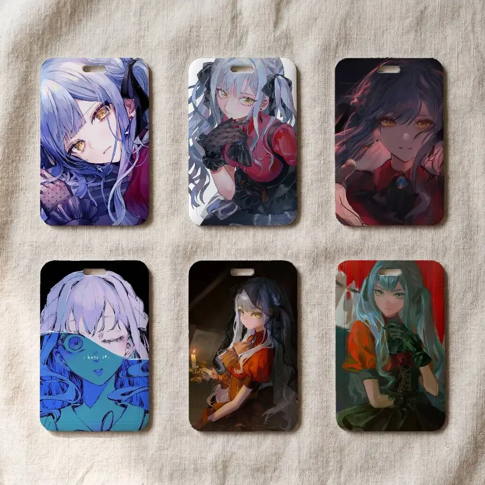 Anime Cute Girl Sakiko Togawa  Fashion ID Card Holder Business Work Card Sleeve Protector