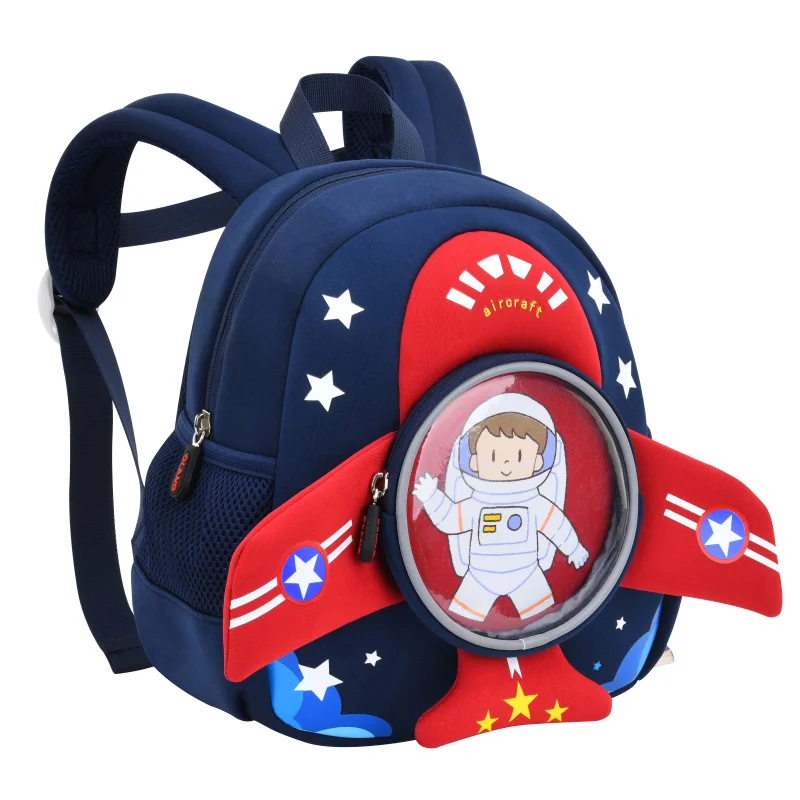 3D Cartoon Plane Toddler Kids School Backpacks for Boys Fashion Children Bags Girls Kindergarten Aircraft Bag Mochila Infantil