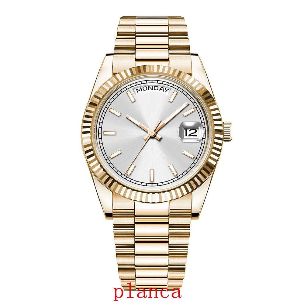 นาฬิกาข้อมือผู้ชายแบบอัตโนมัติขนาด 36 มม. สายสแตนเลส กระจกแซฟไฟร์ กันน้ำ สำหรับดำน้ำ รุ่นหรูหรา