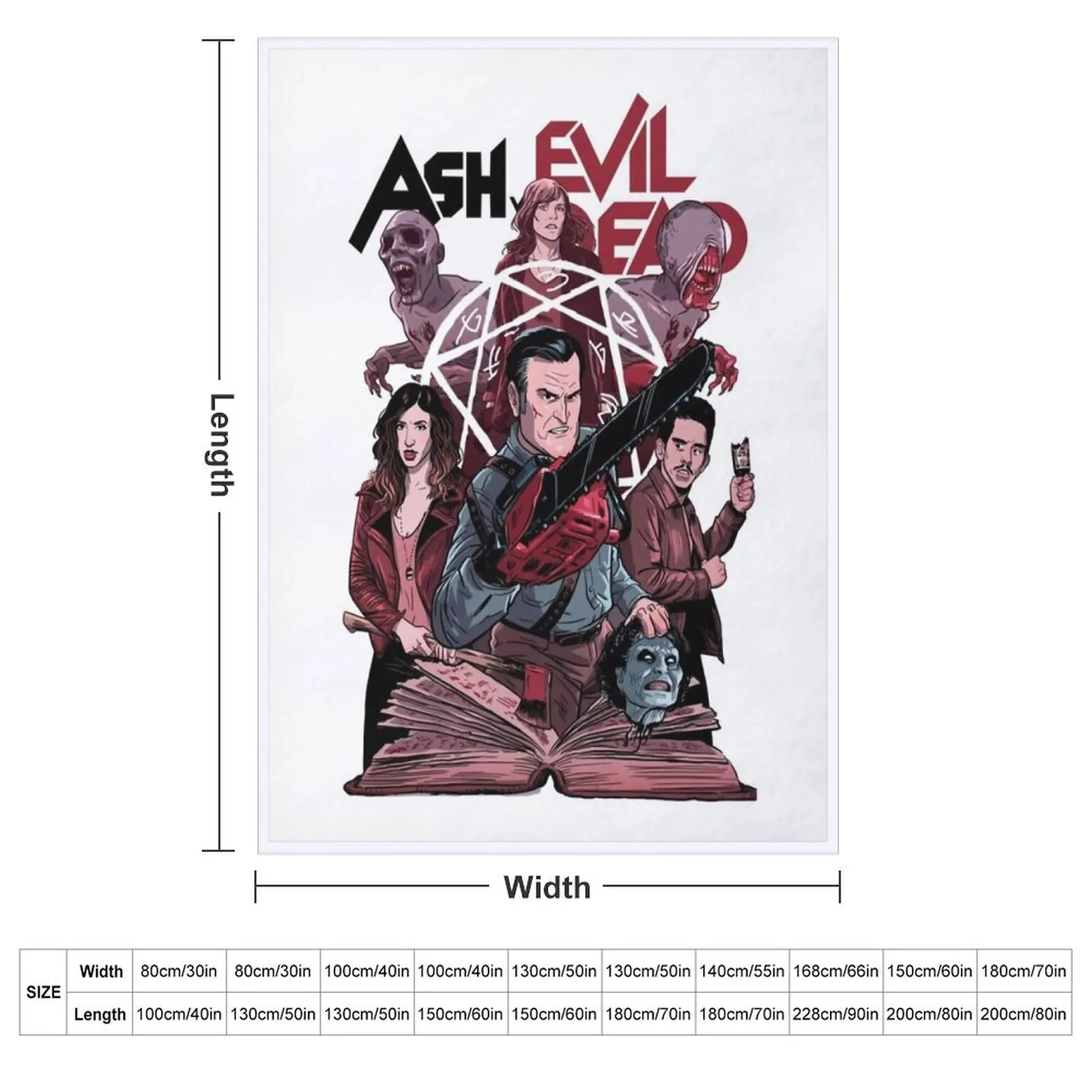 Ash Vs Evil Dead evil Throw Blanket Shaggy Kid'S Quilt Flannel Blankets