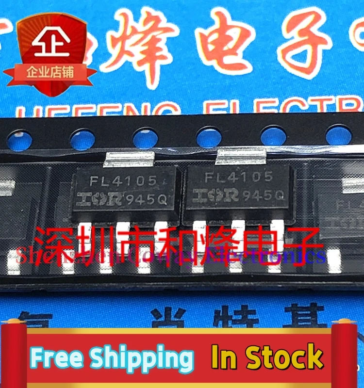 10PCS-30PCS  IRFL4105TRPBF FL4105  SOT223 MOS 3.7A 55V In Stock Fast Shipping