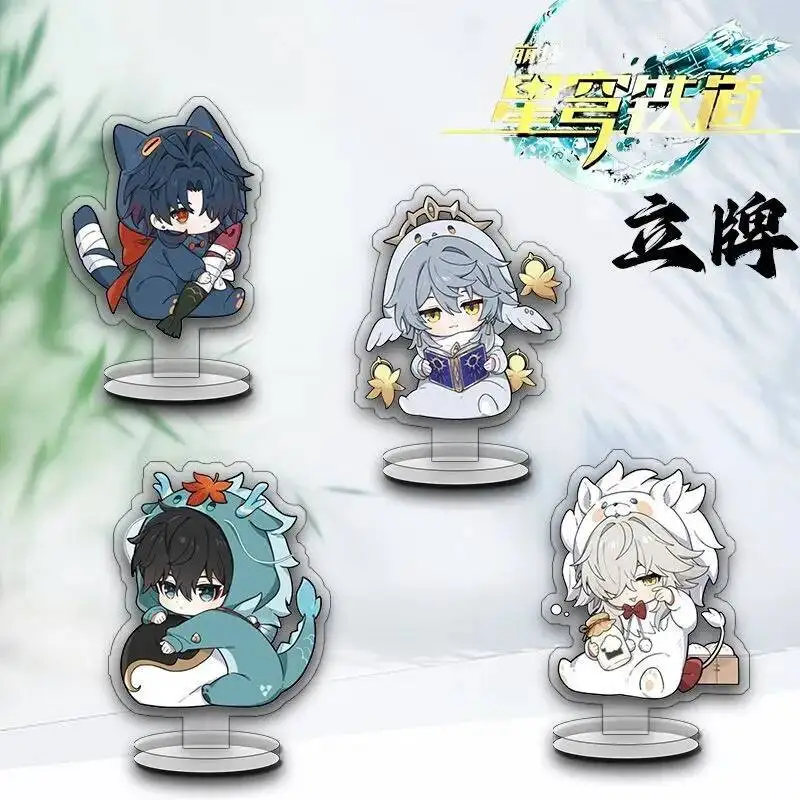 Honkai:Star Rail Sunday Blade Danheng Jing Yuan Scene Cartoon Acrylic Stand Figure Display Model Plate Cosplay Acg Desktop Decor