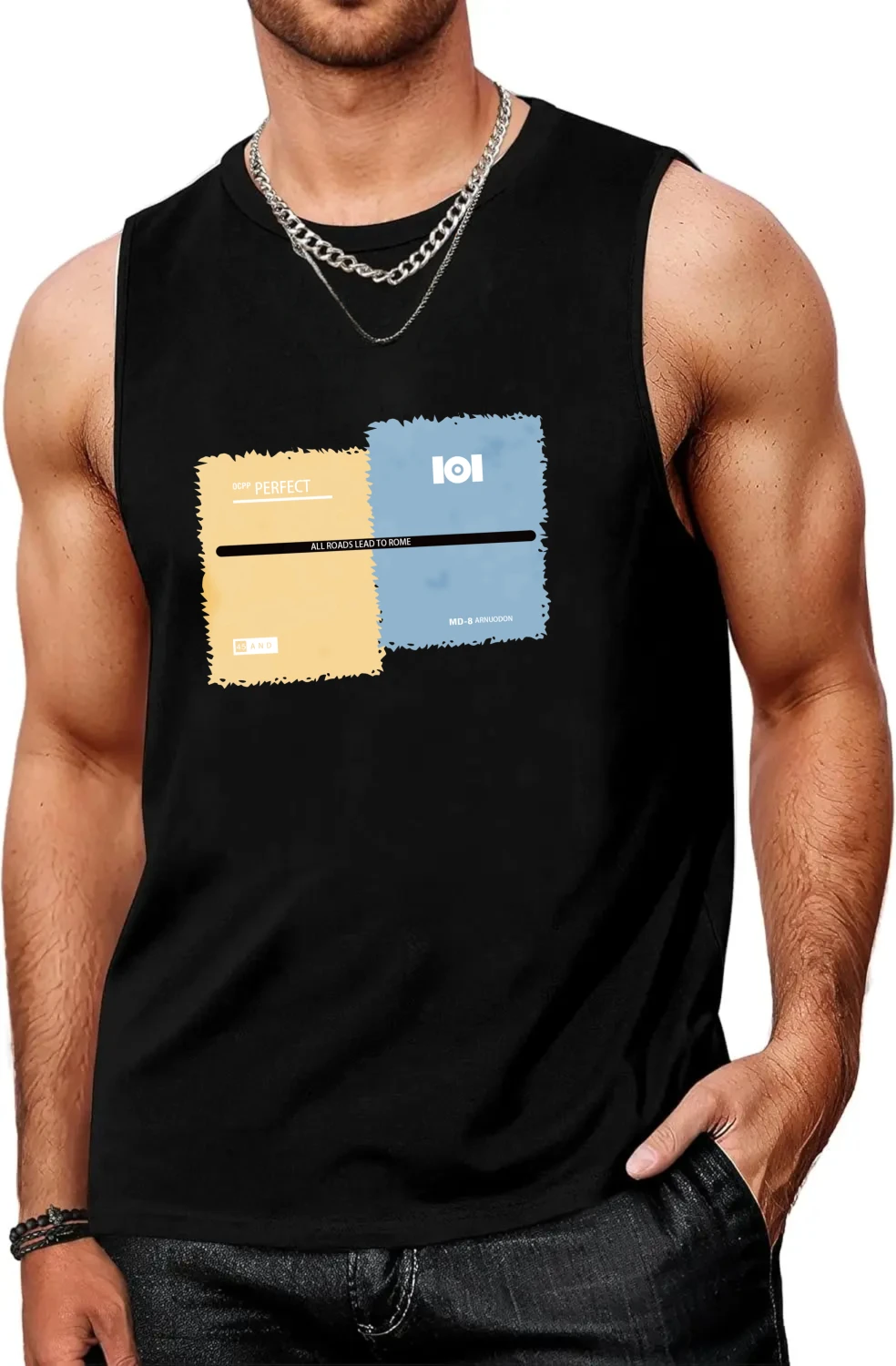 Men's Tank Top 2026 Summer plain t-shirt Solid color football Thin Quick Dry sports tank tops round neck Polyester Y2k tops