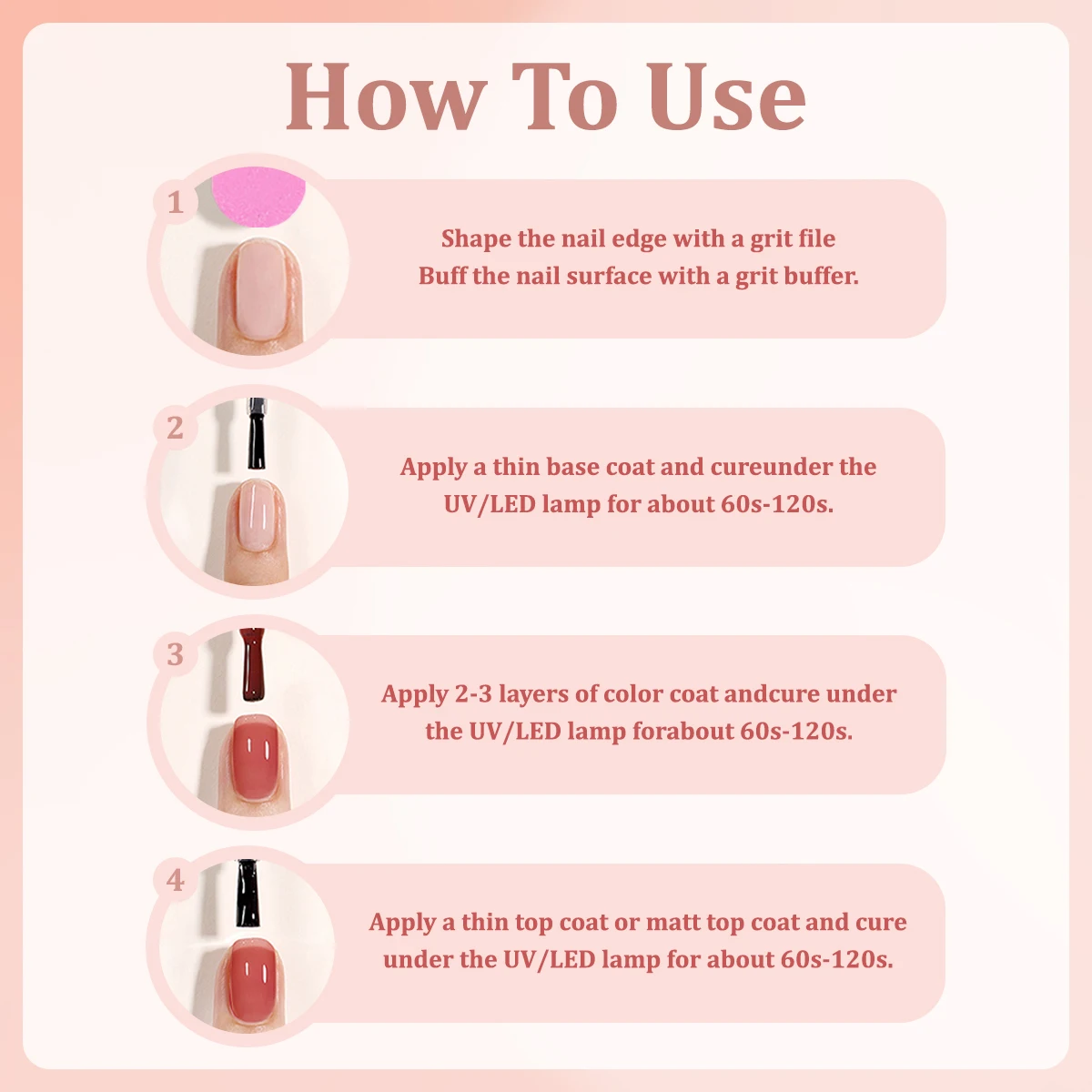 Kit de vernis à ongles multicolore élégant, série de vernis à ongles, kit d'art, ensemble de 9 pièces