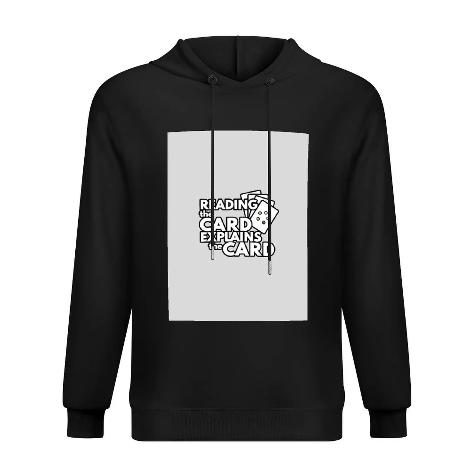 

Reading the card explains the card Magic the gathering Hoodie anime clothing graphic t shirts men men wear anime hoodie