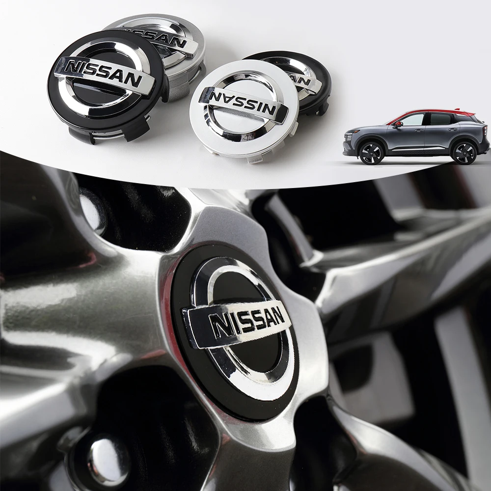 4PCS 54/60mm Car Wheel Hub Caps Emblem Badge Sticker Decoration For Nissan Nismo GTR Sentra Leaf Micra Sentra Patrol Tiida Note