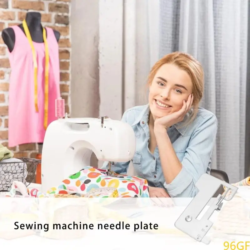 96GF آلة الخياطة لوحة الإبرة لوحة استبدال الفولاذ المقاوم للصدأ للخياطة