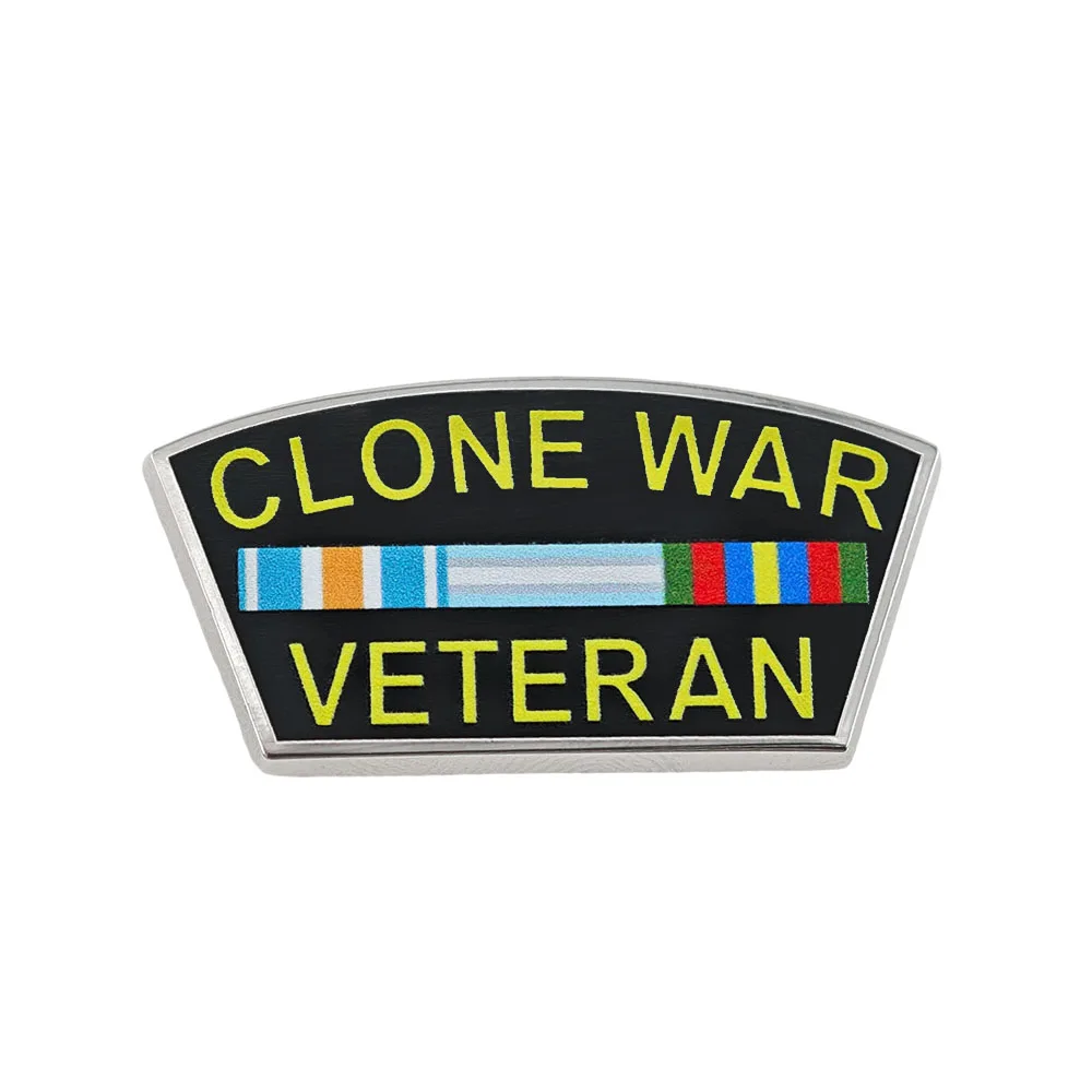 Clone-War Veteran Metall-Emaille-Pin Galaktische Republik Soldatenabzeichen Kampagnenband Brosche Anstecknadel Fangeschenk – Detail 1