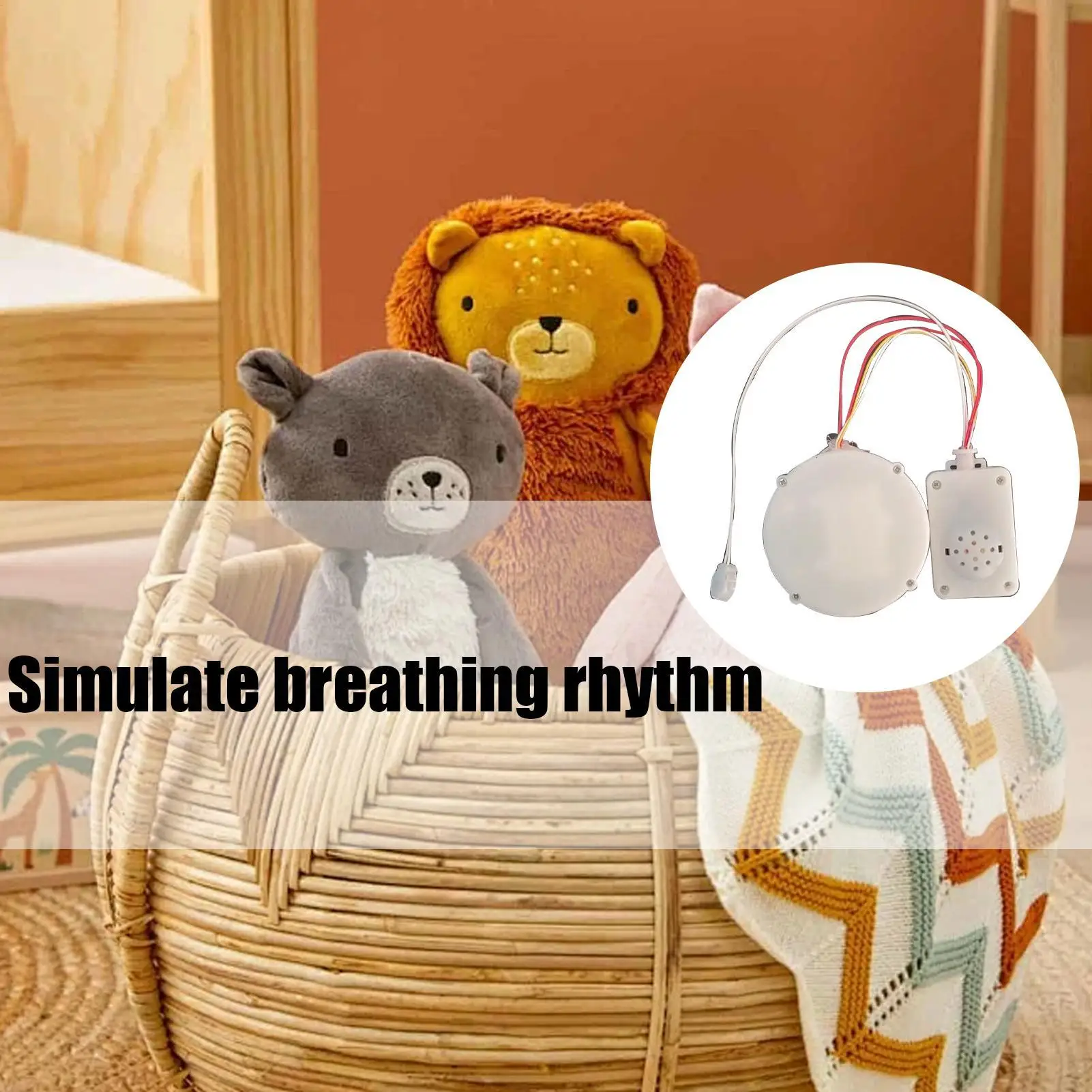 

4 Modes Babies Soothing Light Plushies Doll Soothing Baby Doll Movement Sleeping Animal Movement Sleeping Companion Equipment