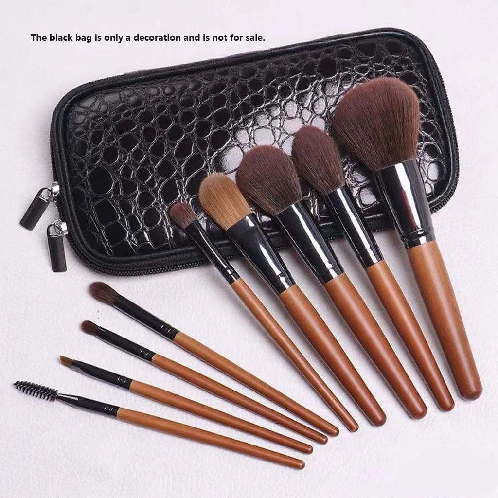 9pcs 메이크업 브러쉬 세트 키트 화장품 메이크업 뷰티 도구 파우더 아이 섀도우 블렌딩 아이 라이너 속눈썹 눈썹 메이크업 뷰티 Cos