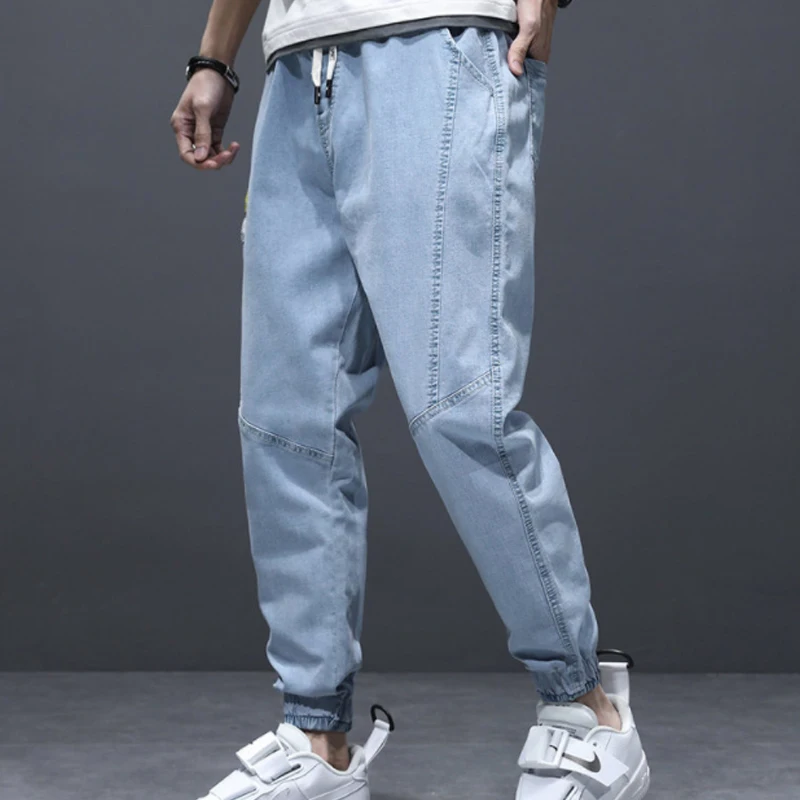 

High Quality 2024 Casual Cotton Jeans Men's Solid Denim Pants Cowboy Streetwear Trousers Harlan Leggings Joggers Plus Size M-5XL