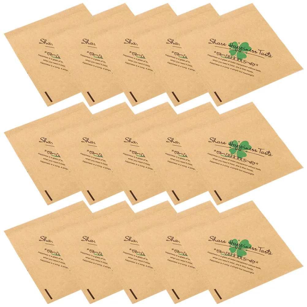 

500Pcs Anti-Oil Kraft Paper Fried Food Bags Multi-Function Snack Containers Oil-Proof Healthy Eco-Friendly Cookies Bag