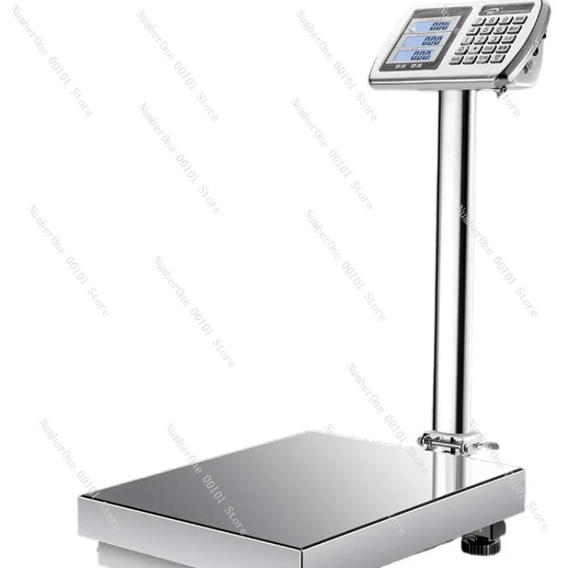 All Stainless Steel Electronic Scale Commercial Platform Scale 150kg Precision Weighing Waterproof Electronic Scale Industrial