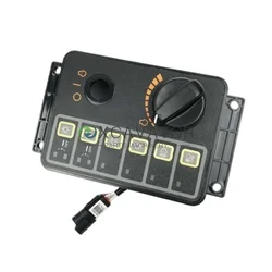 Piezas de excavadora para Hyundai R215/225/305/375-7, conjunto de controlador de perilla de acelerador, limpiaparabrisas de faro