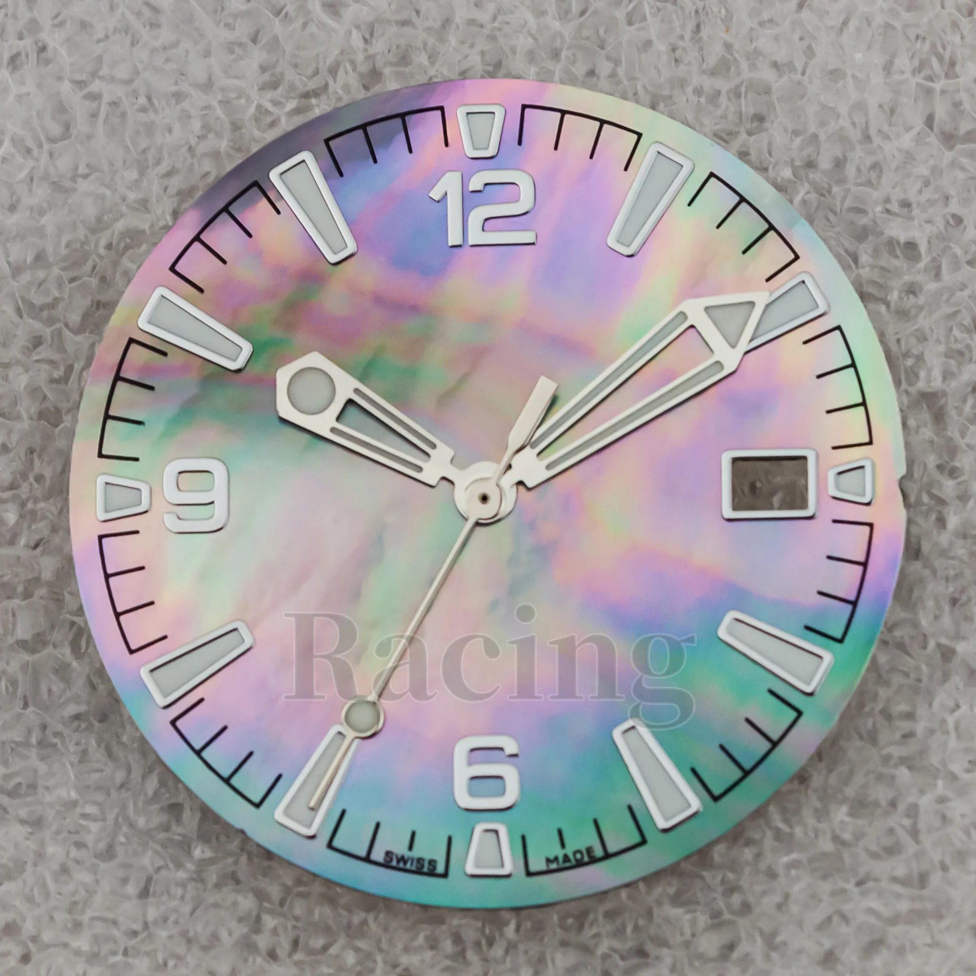 Luminous NH35 Watch Dial Watch Hands for Seamaster 300 41mm Case Watch Accessories Watch Face Needles fit NH35/NH36 Movement