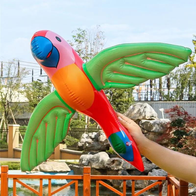 

Parrot Party Decorations Cartoon Inflatable Pool Toy 2X Colorful Pool Toy Outdoor Beach Toy for Beach Gathering Swimming Pool