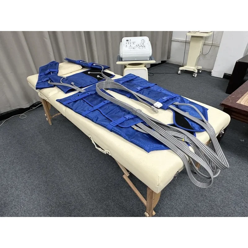 Pressotherapy Lymphatic Massage Machine for Circulation & Relaxation,Relax  Leg Waist Body Muscles– Portable for Home and Salon