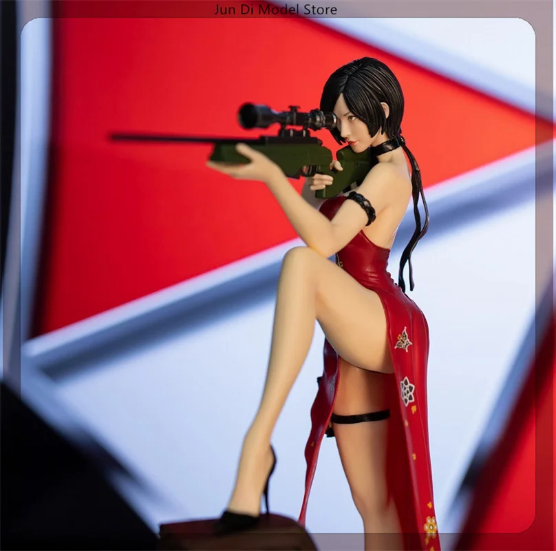 

34cm Ada Wong Zombie Hunter Anime Game Girl Figure Boys Collection Action Model Doll Desk Decoration Gk Large Statue Toys Gifts