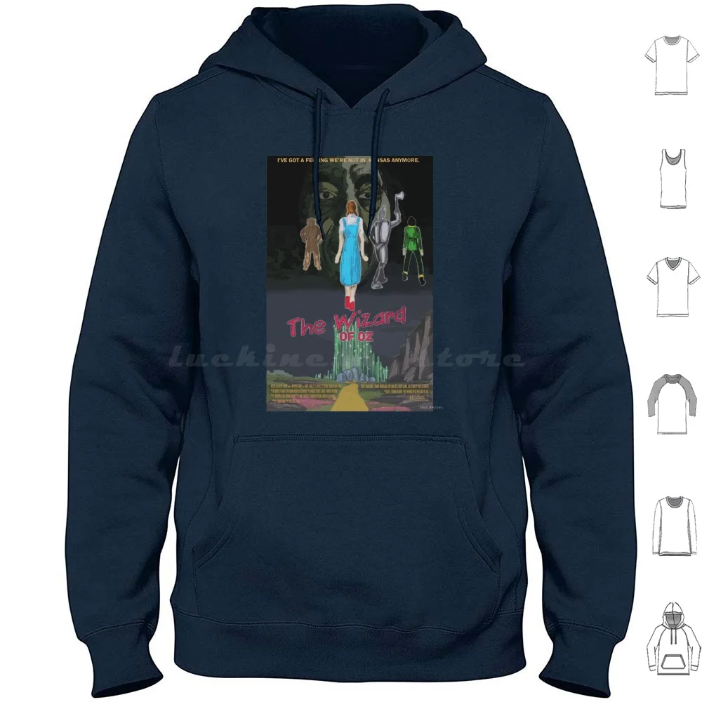 Dream Hoodie Cotton Long Sleeve Oz L Frank Baum Dorothy Dorothy Gale Tin Man Cowardly Lion Scarecrow Dream Horror