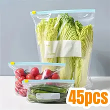 Bolsas de almacenamiento para mantenimiento fresco, bolsas de alimentos selladas con cremallera para frutas