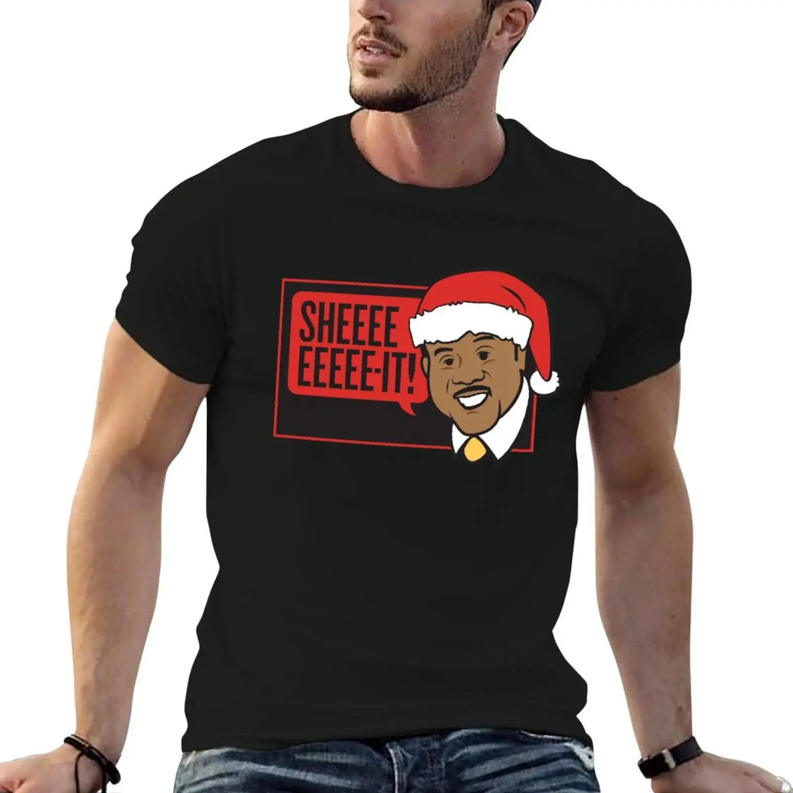 Sheeeeeeeee-c'est! XmasWear-T-shirt graphique surdimensionné pour hommes, concevez vos propres chemises, graphiques, personnalisées, nouvelle édition