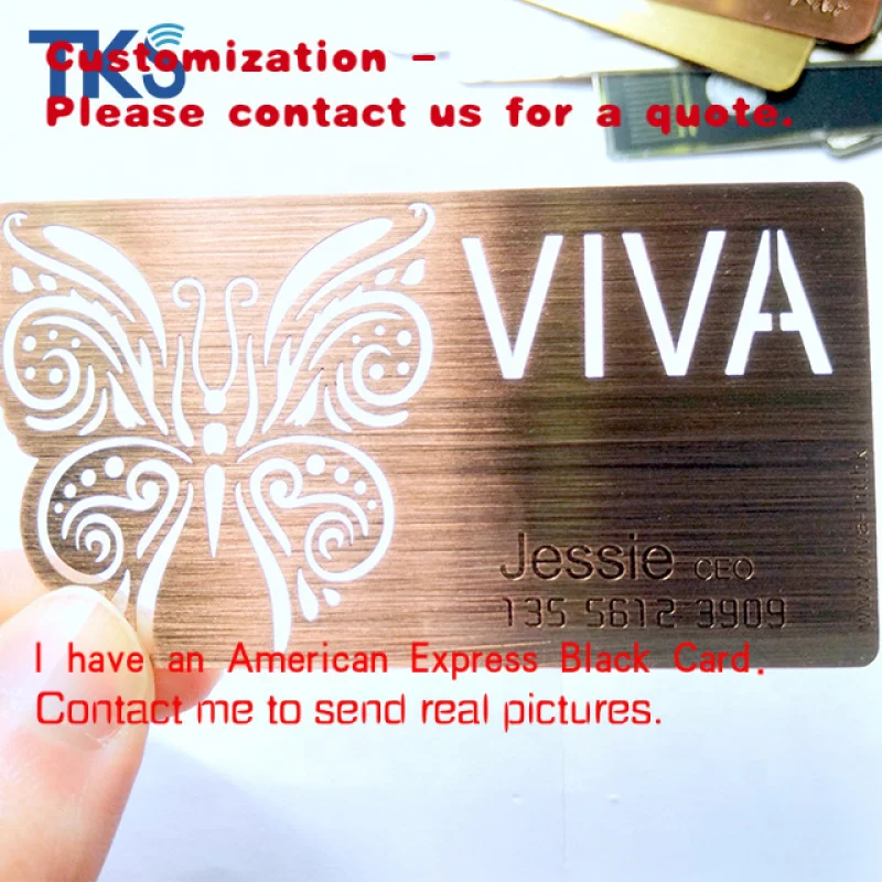 

custom.Premium Metal NFC Business Cards | Custom Design & Samples/ NTAG213/215 (Laser Engraved Stainless Steel)