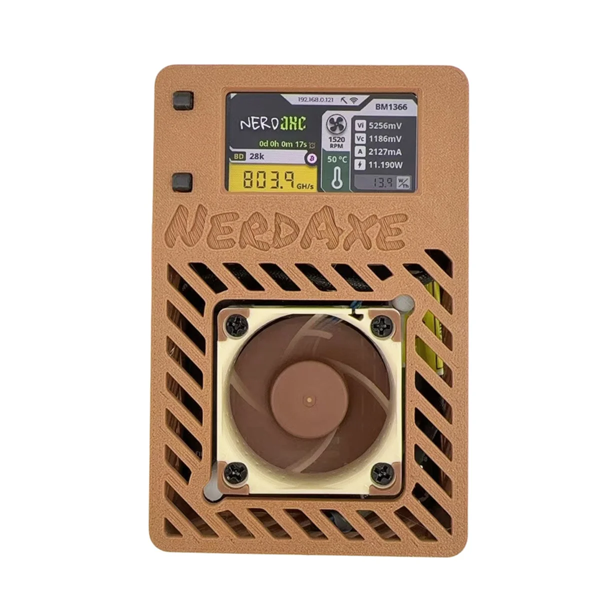 N33R_NerdAxe Miner Nerdminer BM1366 ASIC Chip Bitaxe BTC Miner US PLUG