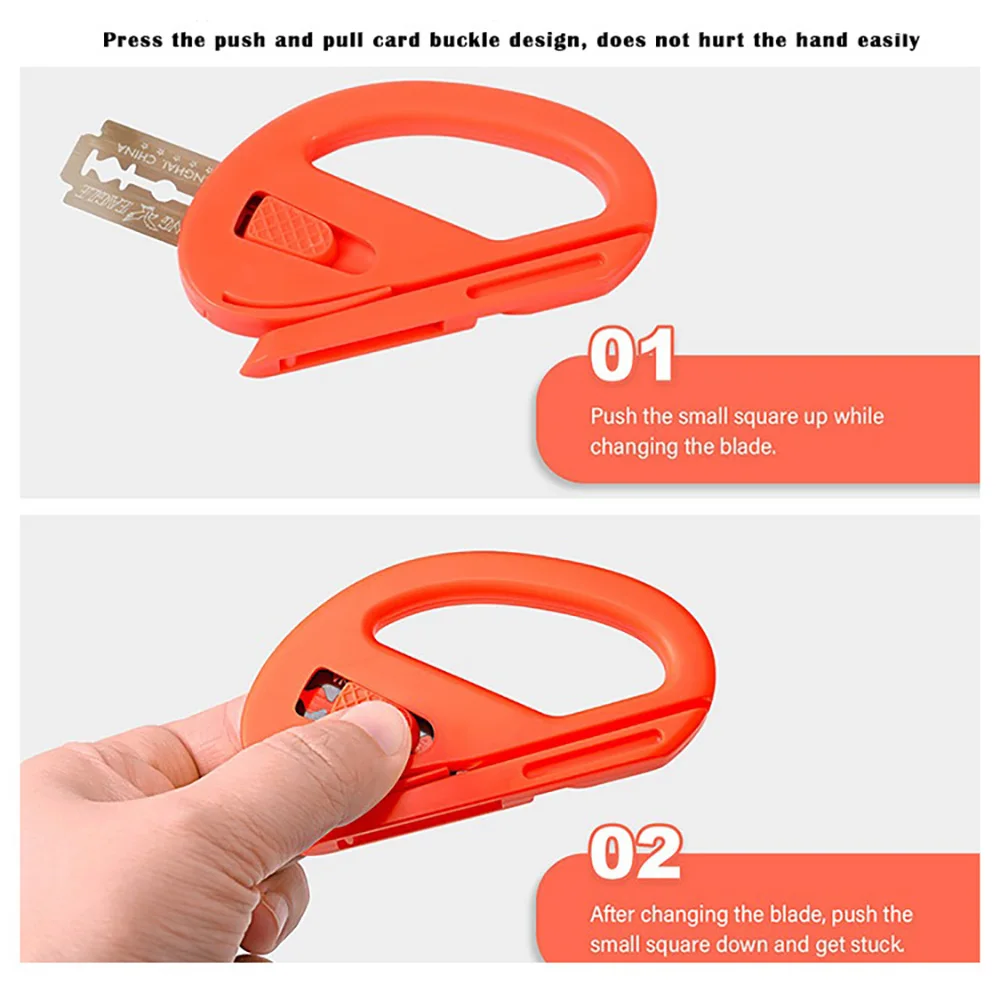 Easy-Glide Wrapping Paper Cutter Safe Razor Blade Design for Gift Wrap Crafts Cutting Tool